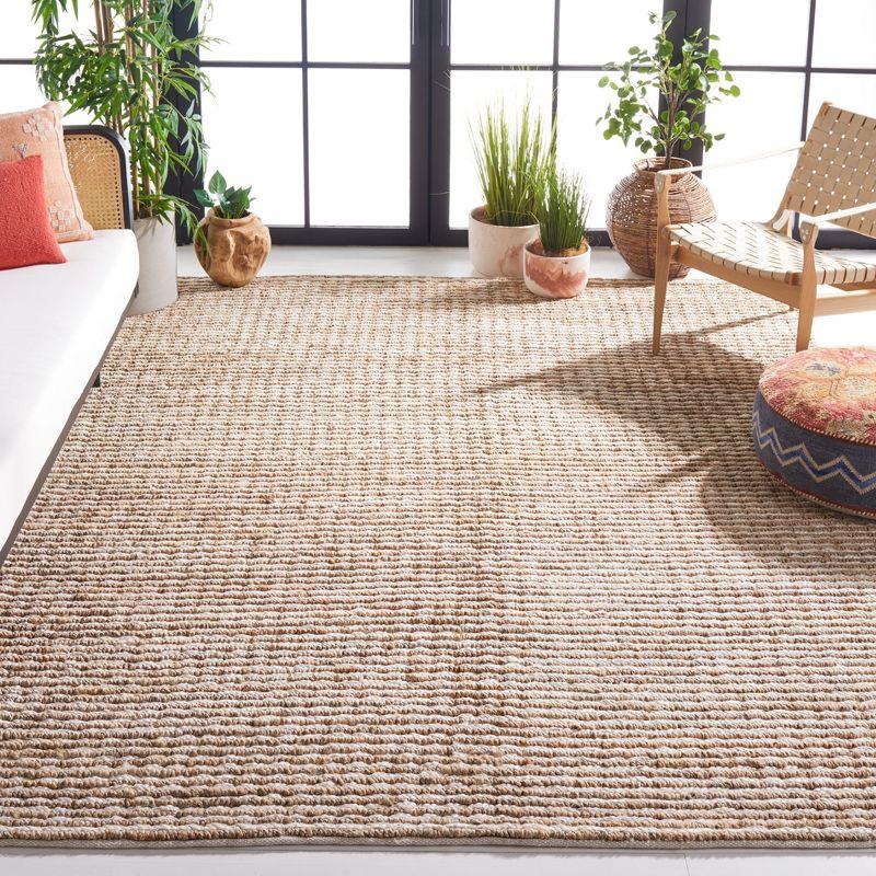 Natural Fiber NF750 Hand Woven Indoor Area Rug - Natural/Ivory - 8'x10' - Safavieh