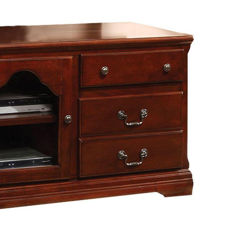 Acme Furniture Hercules TV Stand for TVs up to 59" Cherry Finish