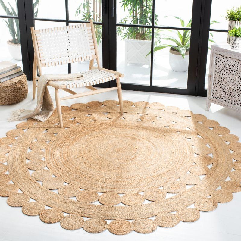 Natural Jute Handwoven Round Area Rug