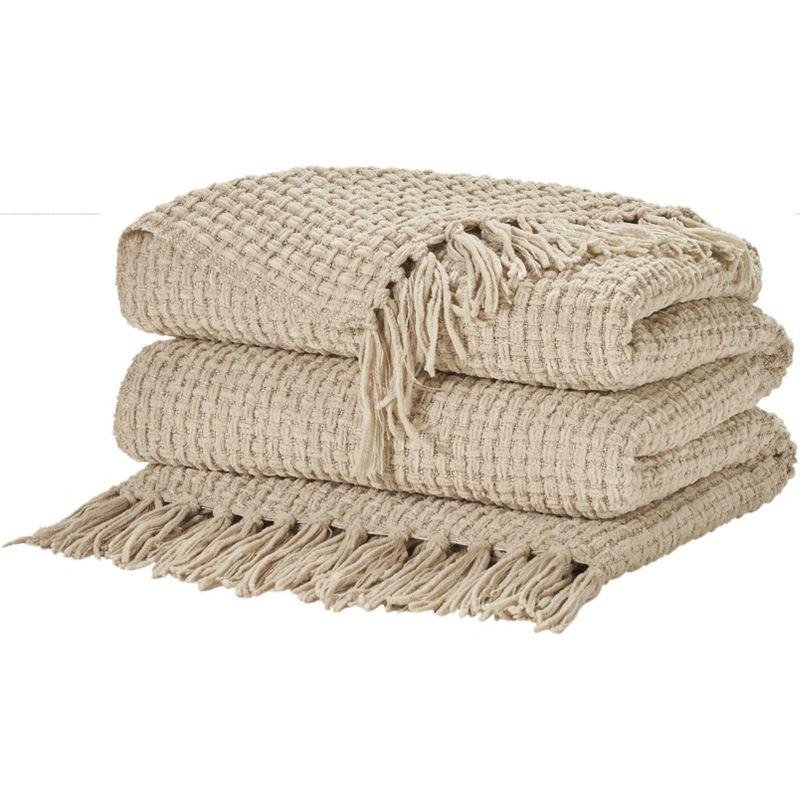 Mina Victory Lifestyle Woven Chenille Indoor Throw Blanket