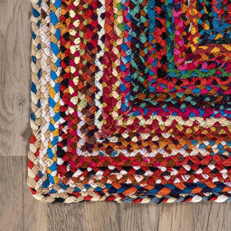 Nuloom Tammara Bohemian Hand Braided Indoor Area Rug, Square 6', Multi