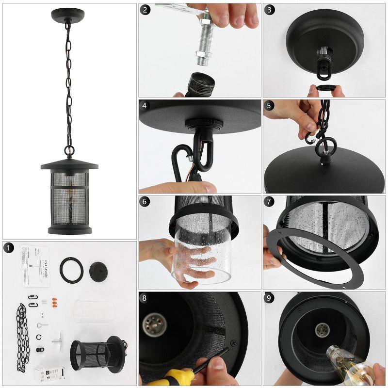 Semira 1 - Light Black Lantern Pendant