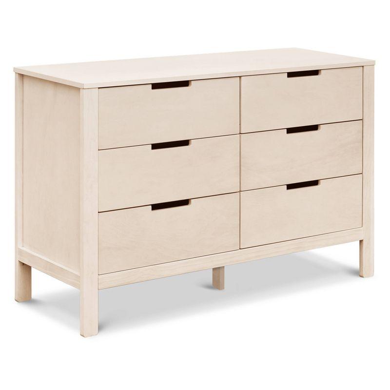 Washed Natural Double Nursery Dresser with Soft Close Drawer