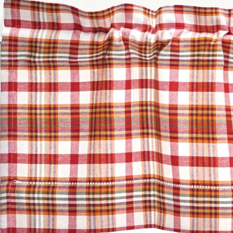 C&F Home Abingdon Plaid Red Valance Collection