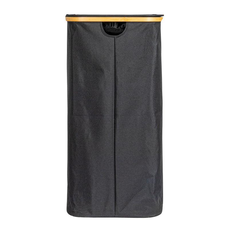 Household Essentials Sleek Laundry Hamper With Dual Mesh Liners And Lid