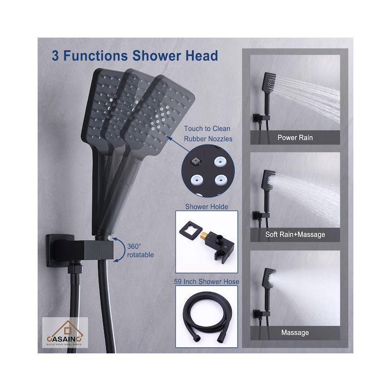 Shower Faucets & Systems All-In-One Kit with Rough in-Valve