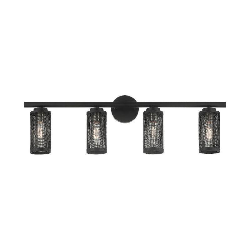 Livex Lighting Industro 4 - Light Vanity in  Black/Brushed Nickel