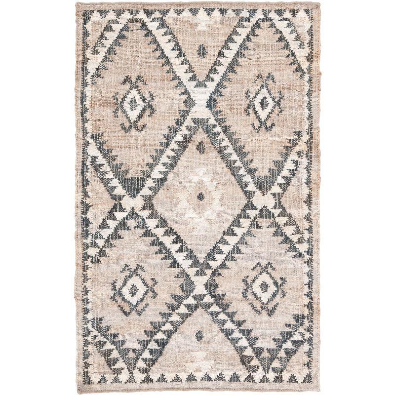 Kilim KLM761 Hand Woven Area Rug - Grey/Black - 3'x5' - Safavieh.