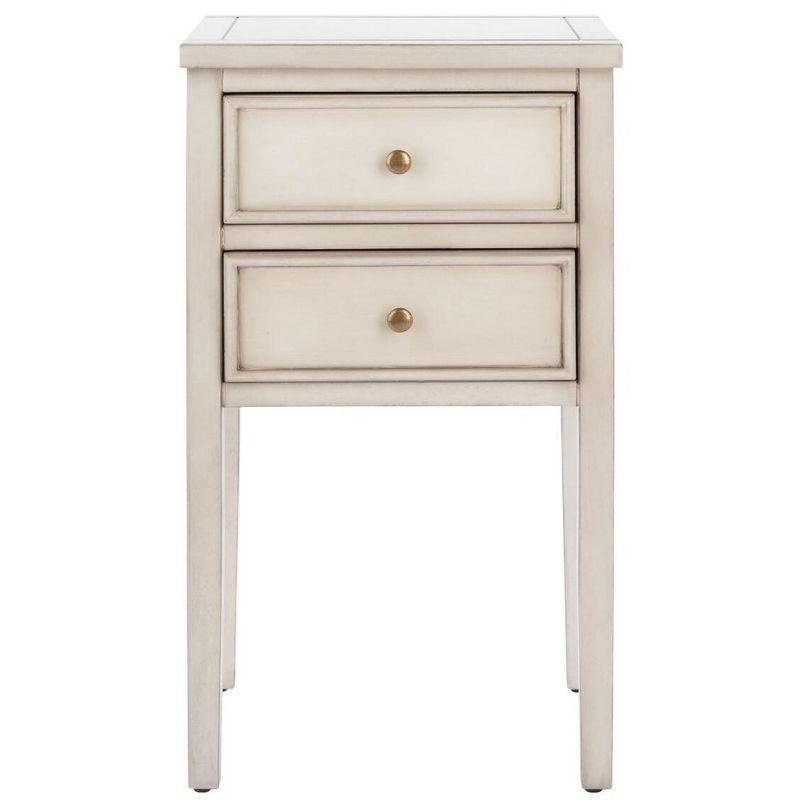 Toby Accent Table with Storage Drawers  - Safavieh