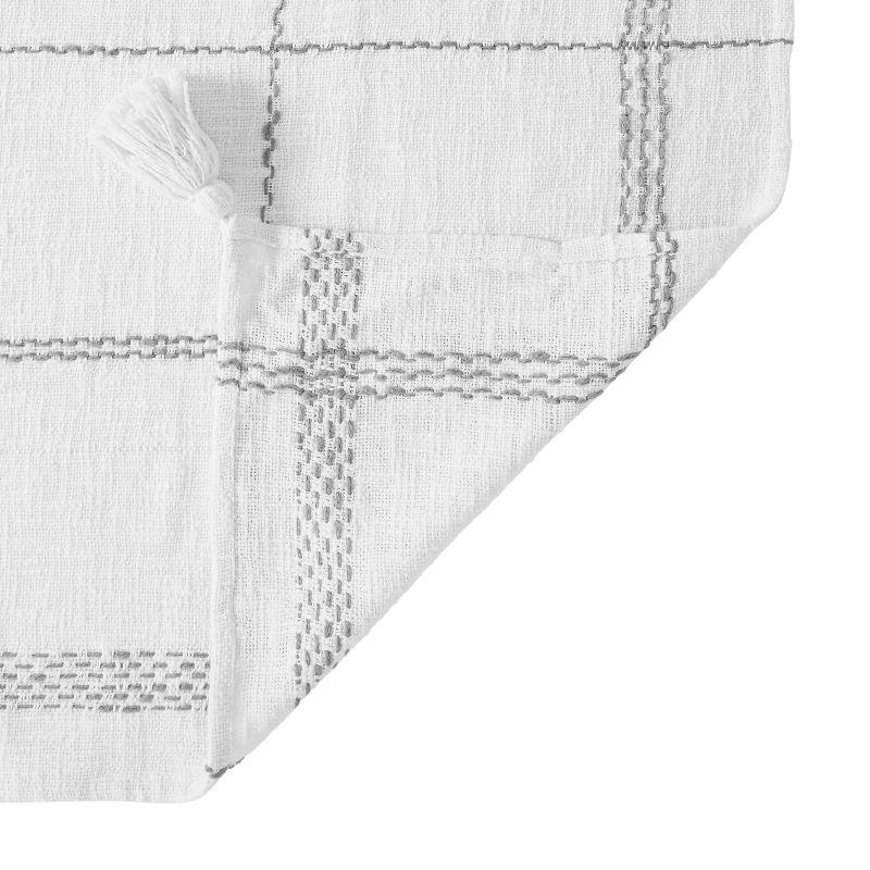 VCNY Piri Plaid Woven Slub Cotton Throw Blanket, 50" x 60"