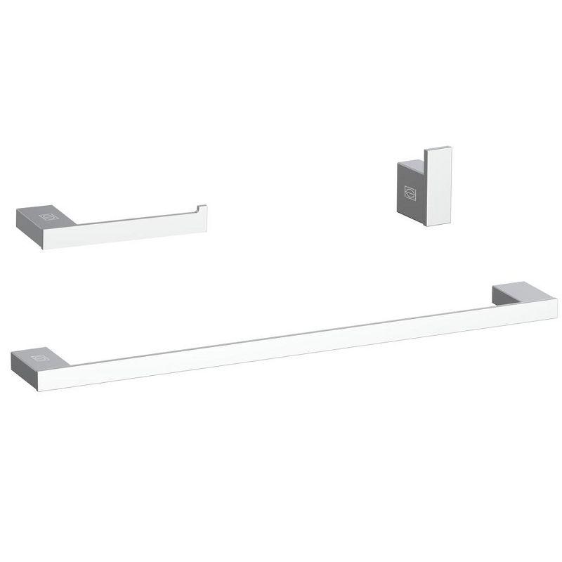 Elegant Lighting HWB-13S3HPCH Sofia 3 - Piece Bathroom Hardware Set