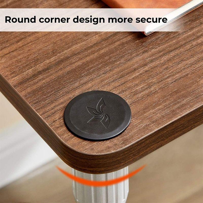 GreenForest Computer Desk Home Office Writing Small Desk, Sturdy Workstation, Walnut, 47in