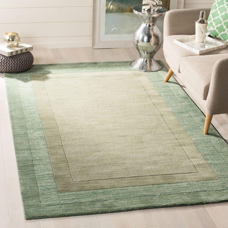 Impressions IM821 Hand Loomed Accent Rug - Green/Beige - 3'x5' - Safavieh