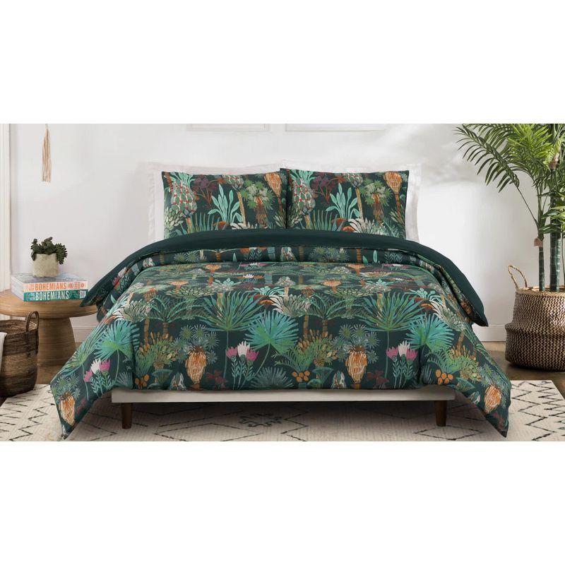 Phoenix Cotton Reversible 3 Piece Duvet Cover Set