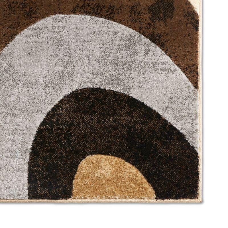 Home Dynamix Slade Contemporary Abstract Area Rug, Brown/Grey, 7'10"x10'6"