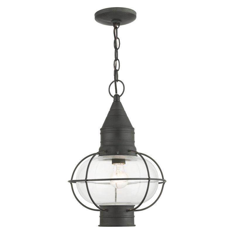 Livex Lighting Newburyport 1 - Light Pendant in  Charcoal