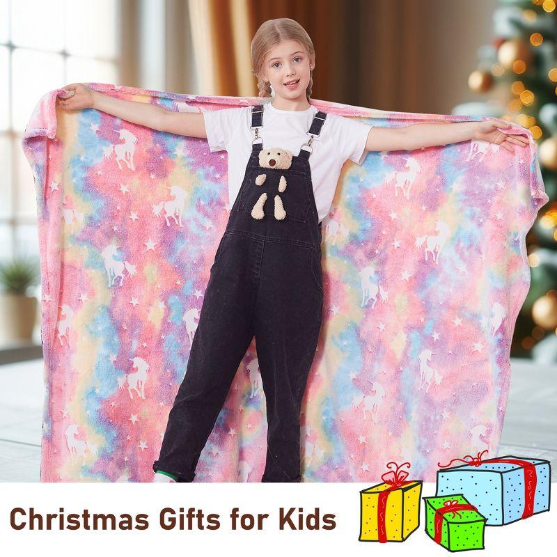 Catalonia Catalonia Glow in The Dark Throw Blanket for Kids