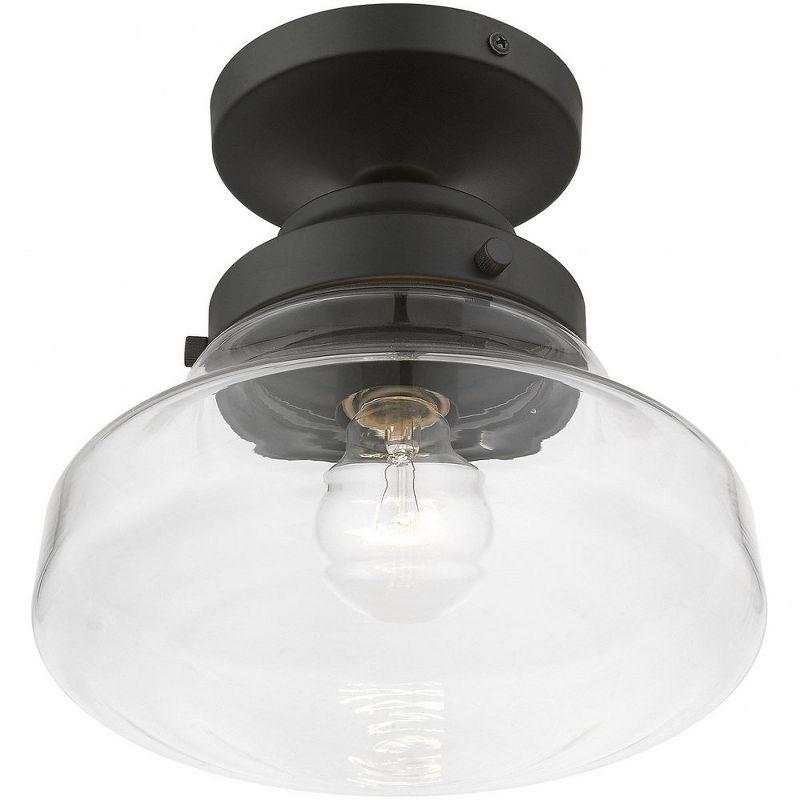 Livex Lighting Avondale 1 - Light Semi-Flush Mount in  Black