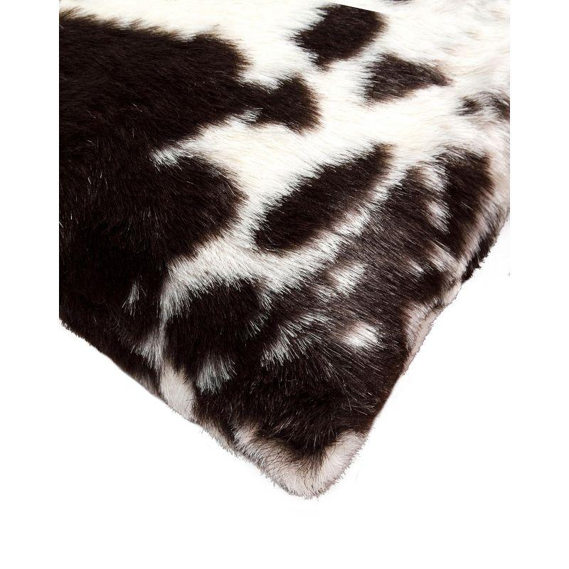 Luxe Belton Animal Print Faux Fur Throw Pillow (Set of 2)