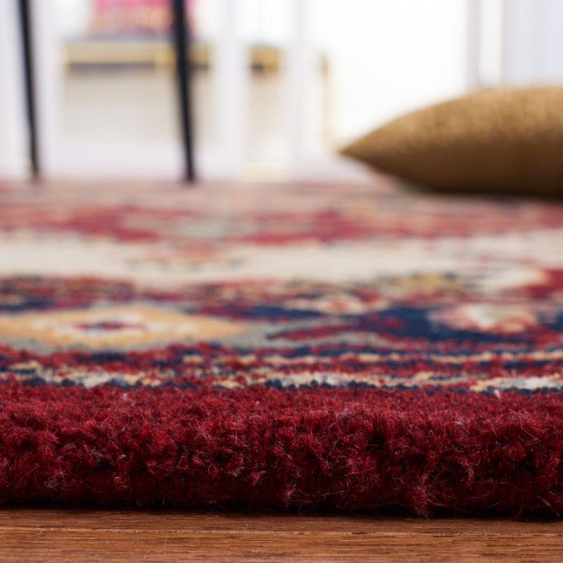 Heritage HG625 Handmade Area Rug - 6'x6' - Red - Safavieh