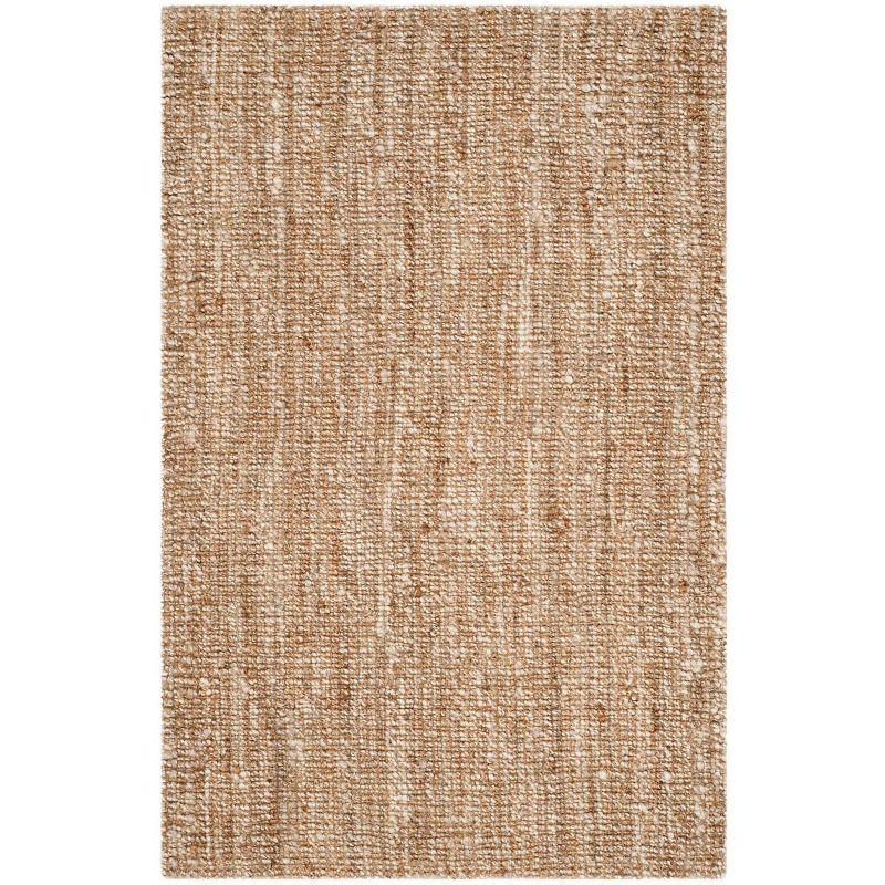 Natural Ivory Handwoven Wool Area Rug 4' x 6'