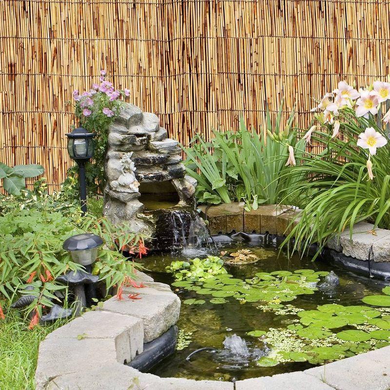 Garden Path 48'' H x 96'' W Natural Bamboo Fencing