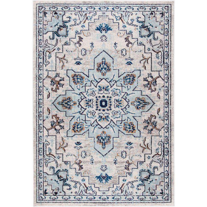 Madison MAD473 Power Loomed Area Rug - Ivory/Light Blue - 8'x10' - Safavieh.