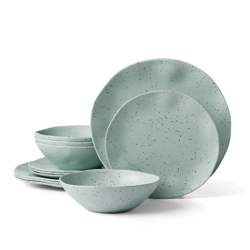 Oneida Terrazzo Melamine 12 Piece Dinnerware Set & Reviews | Birch Lane