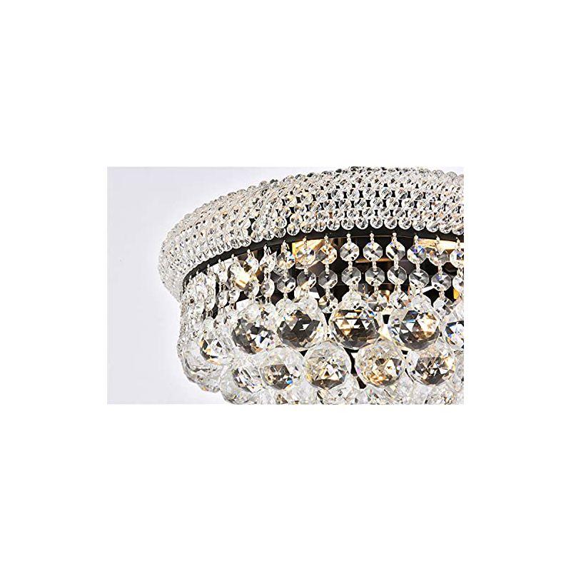Elegant Lighting Primo 16 inch black flush mount