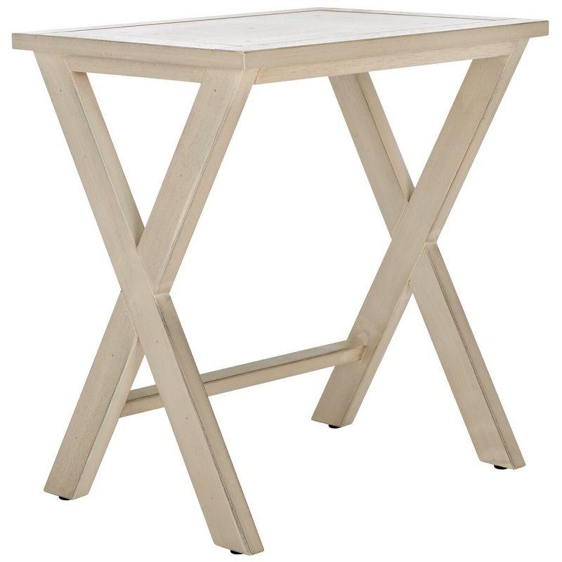 Maryann Tray Tables - White Birch - Safavieh.