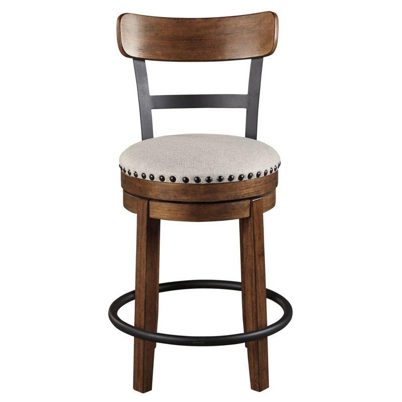 Valebeck Upholstered Swivel Counter Height Barstool - Signature Design by Ashley