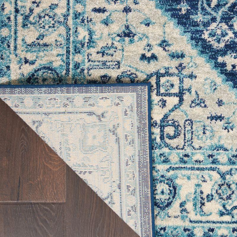 Nourison Tranquil Persian Indoor Rug Ivory Navy 4' x 6'