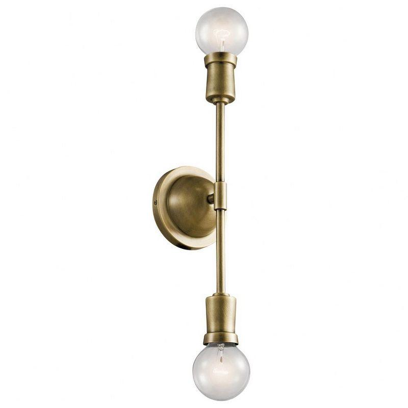 Kichler Lighting Armstrong 2 - Light Sconce in  Natural Brass