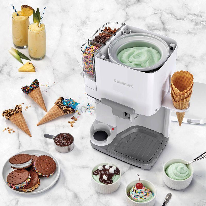 Cuisinart Mix It In 1.5 Quart Soft Serve Ice Cream Maker for Frozen Yogurt, Sorbet, Gelato, Drinks