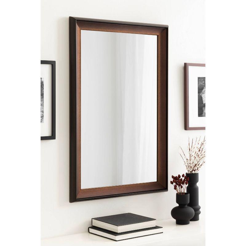 24"x36" Gotley Rectangle Wall Mirror Bronze - Kate & Laurel All Things Decor: Durable, Easy to Hang