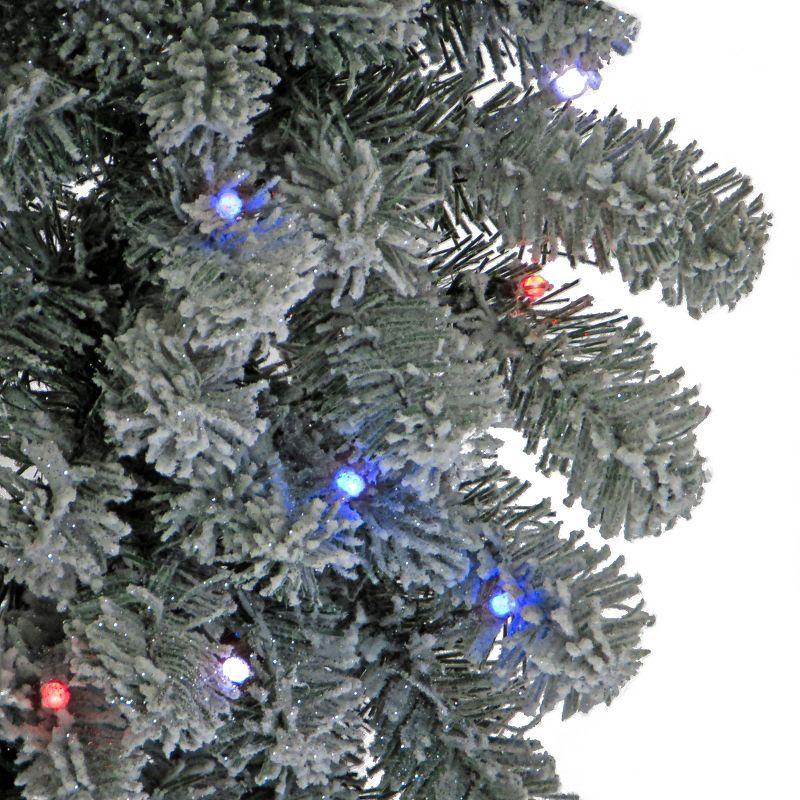 30" Prelit LED Sheffield Spruce Artificial Wreath Clear Twinkly Lights - National Tree Company