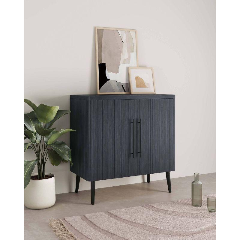 Manhattan Comfort Jodie Mid-Century Modern Accent Cabinet with 2 Shelves