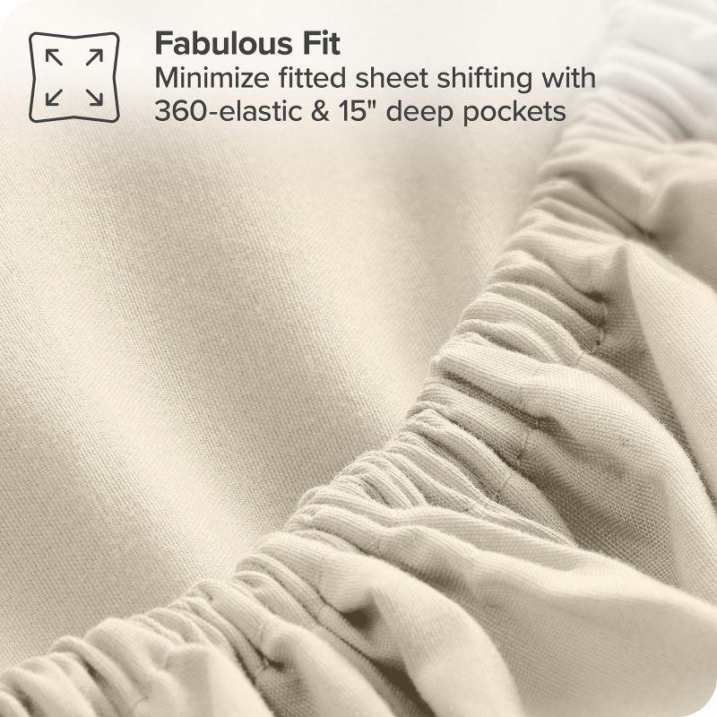 King Double Brushed Bed in a Bag Taupe Comforter Set, Sand Sheet Set by Bare Home