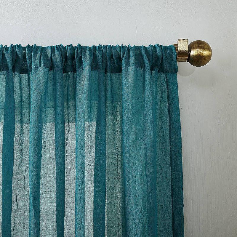 Marine Light-Filtering Polyester Rod Pocket Curtain Panel