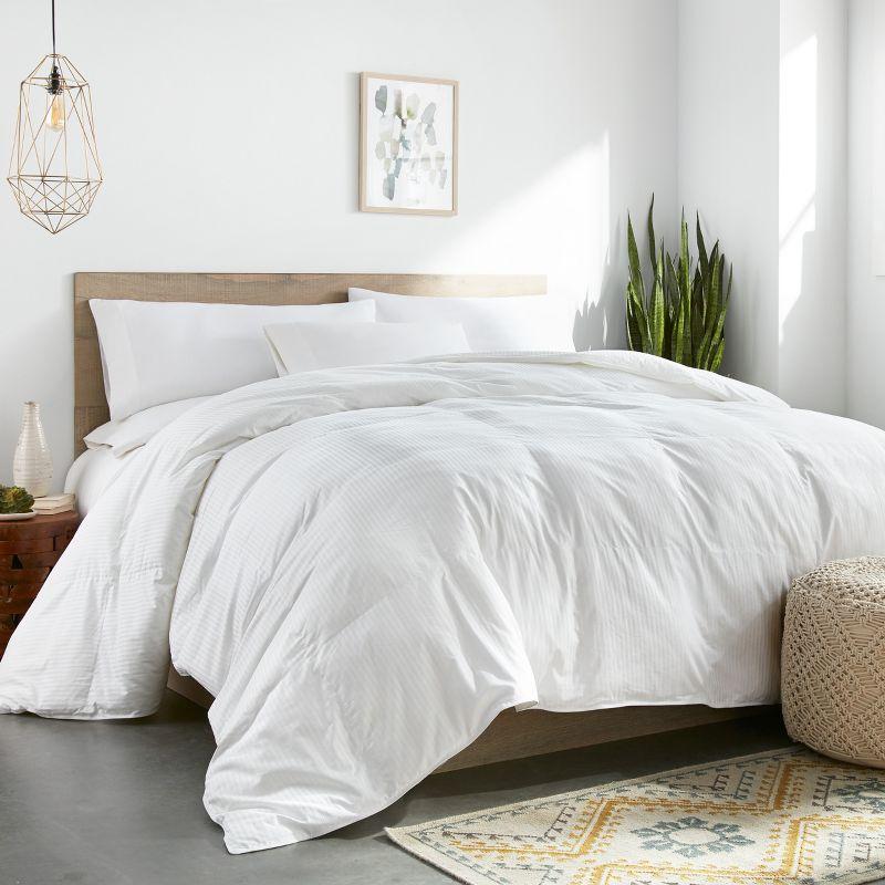 Downlite Colossal King Oversized 120" x 120" King Down Alternative Comforter - White Color