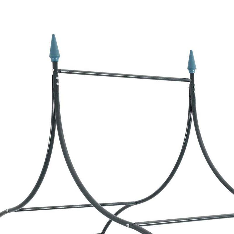 VidaXL vidaXL Garden Arch, Arch Trellis, Metal Arch, Weather-Resistant, Dark 111.4"H x 50.8"W Green