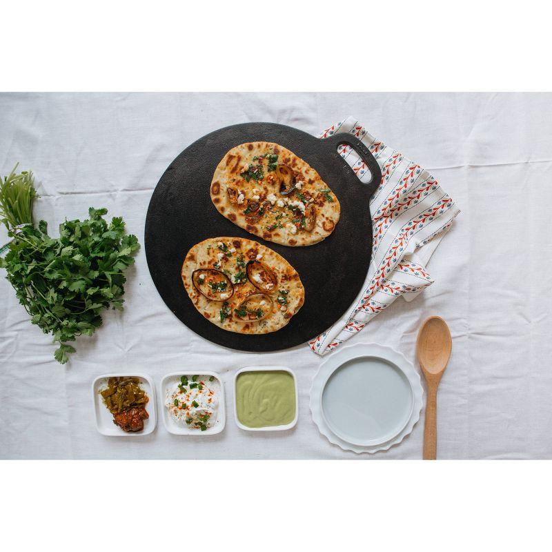 Victoria Victoria Cast Iron Round Reversible Griddle, Seasoned