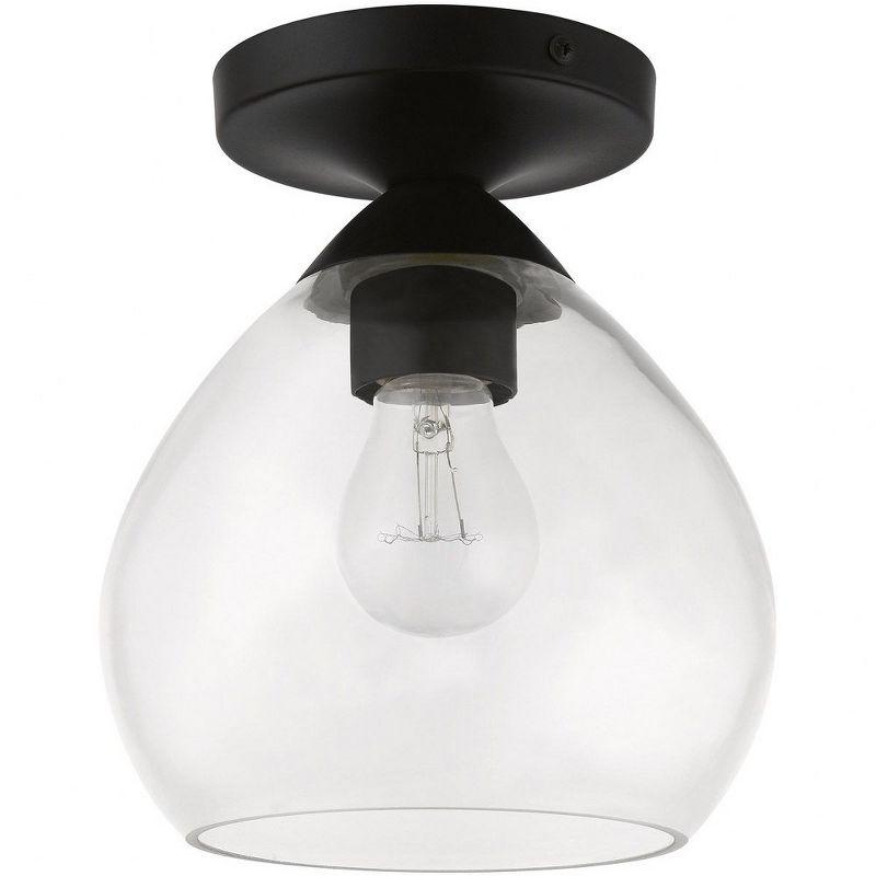 Livex Lighting Catania 1 - Light Semi-Flush Mount in  Black