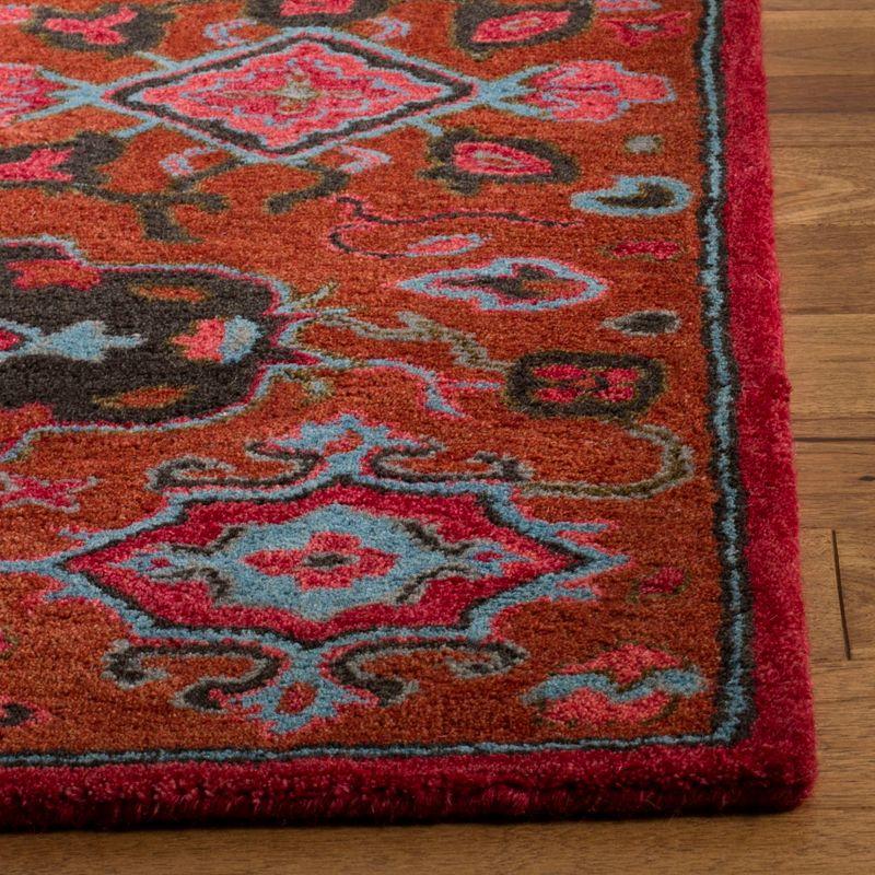 Heritage Red Hand-Tufted Wool 8' x 10' Area Rug