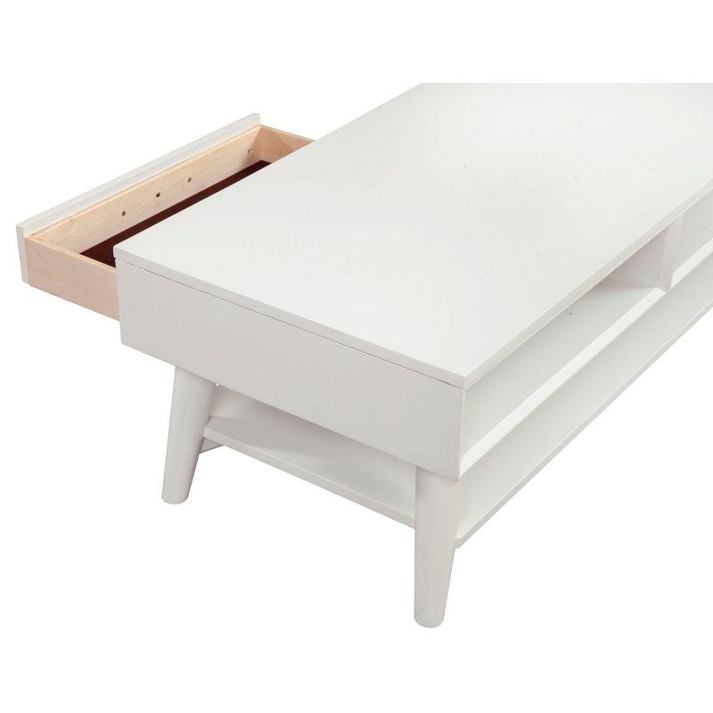 Alpine Furniture Flynn Coffee Table, White