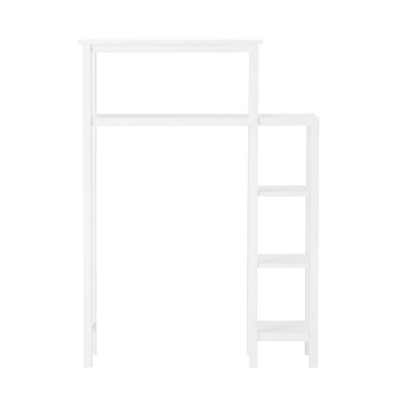 Dover Over the Toilet Organizer with Side Shelving White - Alaterre Furniture