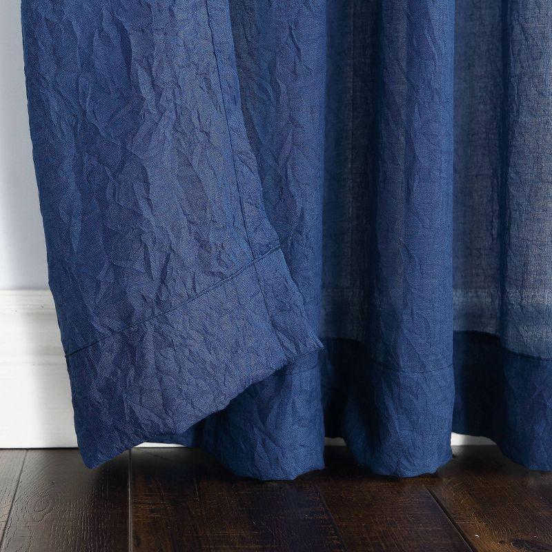 No. 918 Sheer Avril Crushed Texture Rod Pocket Curtain Panel