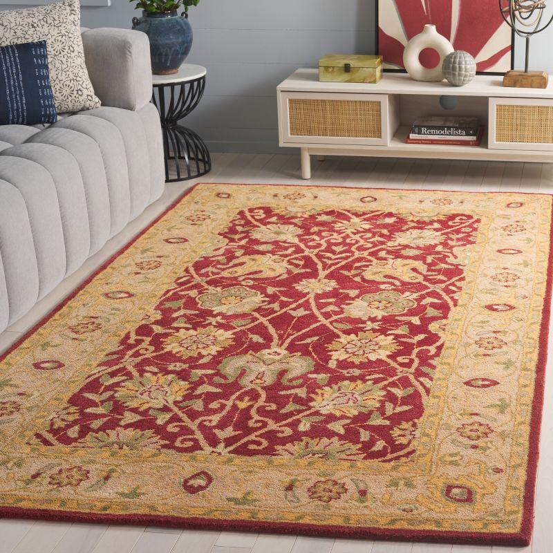 Antiquity AT21 Hand Tufted Indoor Area Rug - Rust - 5'x8' - Safavieh