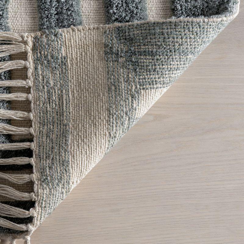 Ebern Designs Merrick Tasseled Wool Area Rug