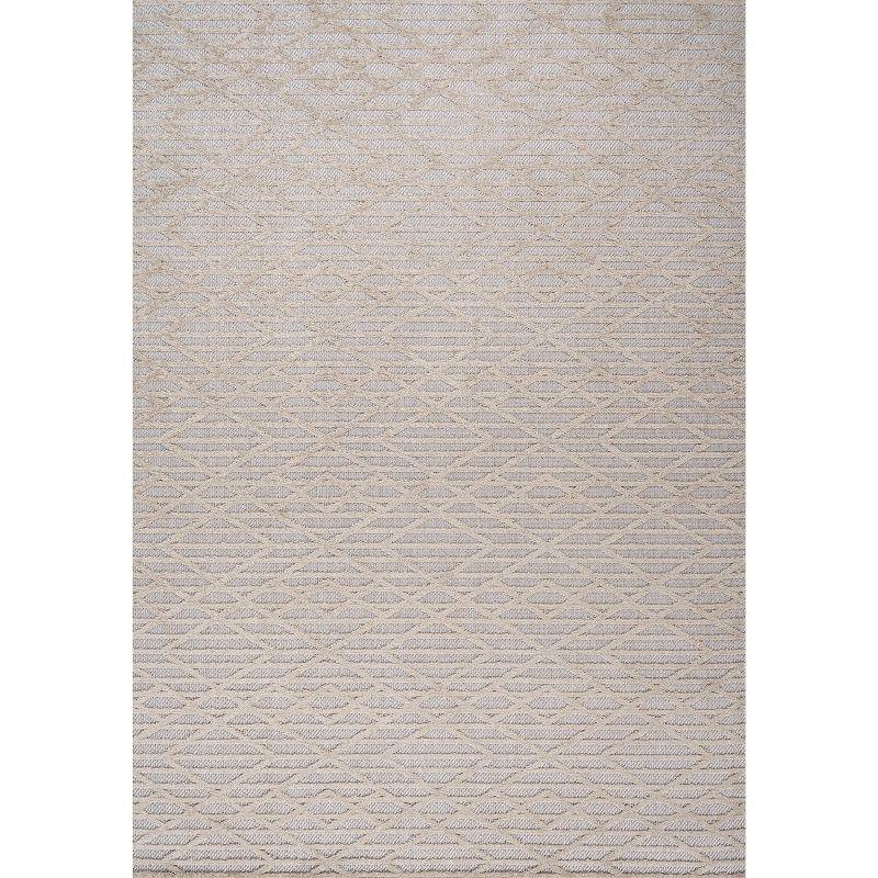 Ararat High-Low Pile Moroccan Diamond Modern Indoor/Outdoor Area Rug  - JONATHAN Y